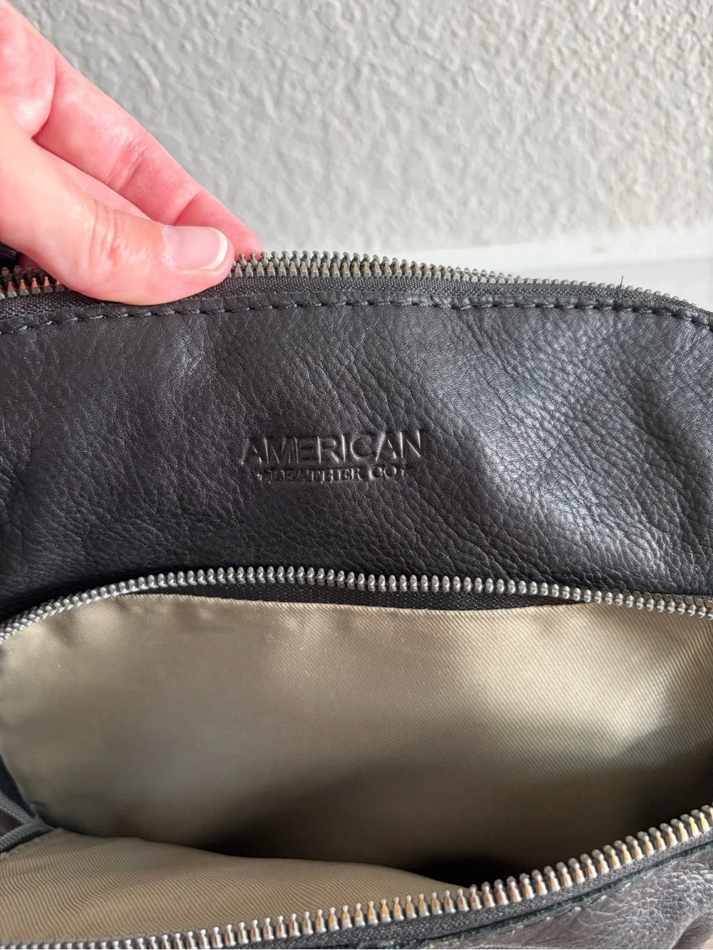 American Leather Black Women's Leather Backpack